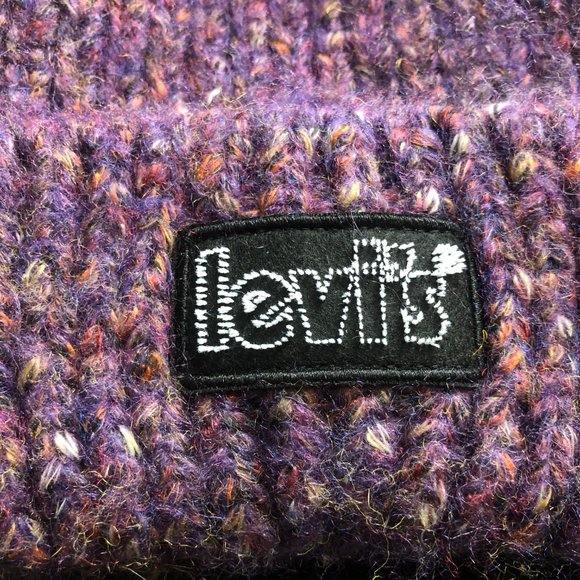 LEVI'S CHUNKY BEANIE Purple - Picture 2 of 3